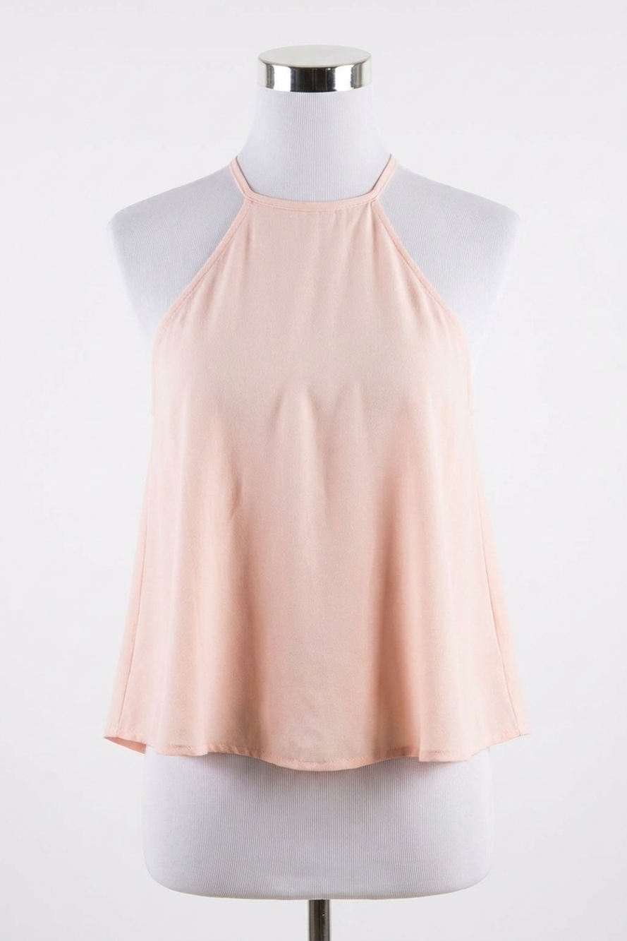 NEW LINE AND DOT women's lucienne halter top in rose